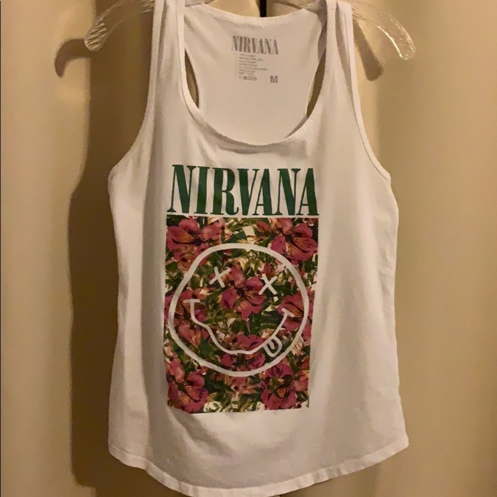 2 for $20 Nirvana Flower tank top